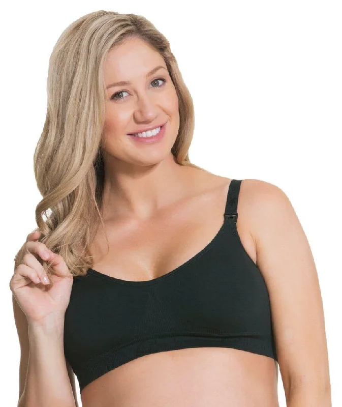 Rock Candy Luxury Seamless Wire-free Nursing Bra -  Black