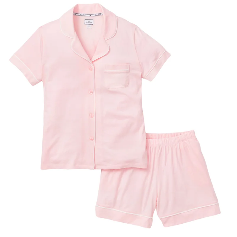 Women's Pima Pajama Short Sleeve Set in Pink